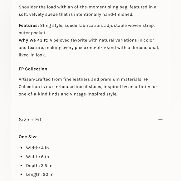 Free People Hudson Sling Bag- chocolate brown🔥 - Picture 10 of 14